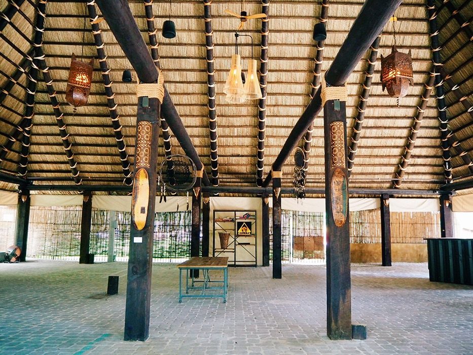 The Palapa tiki hall at Upper Buena Vista, the intimate venue for The Jazz Room concerts